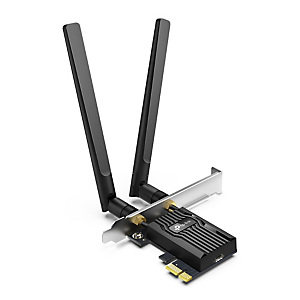 TP-Link Archer TX55E, Sans fil, PCI Express, WLAN / Bluetooth, Wi-Fi 6 (802.11ax), 2402 Mbit/s, Noir TP-Link Archer TX55E, Sans fil, PCI Express, WLAN / Bluetooth, Wi-Fi 6 (802.11ax), 2402 Mbit/s, Noir