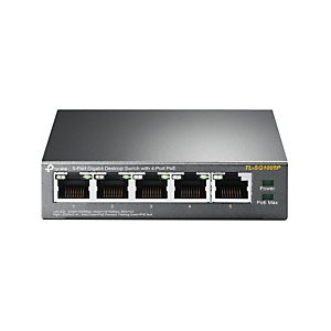 TP-Link TL-SG1005P, No administrado, Gigabit Ethernet (10/100/1000), Energía sobre Ethernet (PoE) TP-Link TL-SG1005P, No administrado, Gigabit Ethernet (10/100/1000), Energía sobre Ethernet (PoE)
