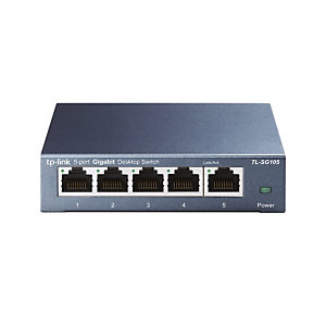 TP-LINK TL-SG105, Non-géré, L2, Gigabit Ethernet (10/100/1000), Full duplex, Montage mural