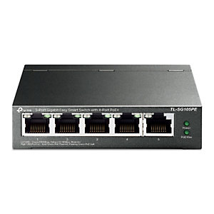TP-LINK TL-SG105PE, Non-géré, L2, Gigabit Ethernet (10/100/1000), Connexion Ethernet, supportant l'alimentation via ce port (PoE)