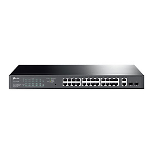 TP-LINK TL-SG1428PE, Géré, Gigabit Ethernet (10/100/1000), Connexion Ethernet, supportant l'alimentation via ce port (PoE), Grille de montage, 1U