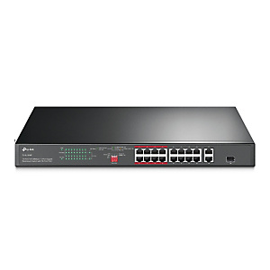 TP-LINK TL-SL1218P, Fast Ethernet (10/100), Connexion Ethernet, supportant l'alimentation via ce port (PoE), Grille de montage TP-LINK TL-SL1218P, Fast Ethernet (10/100), Connexion Ethernet, supportant l'alimentation via ce port (PoE), Grille de montage