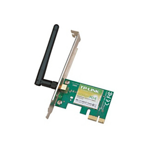 TP-Link TL-WN781ND, Interno, Inalámbrico, PCI Express, WLAN, 150 Mbit/s, Verde TP-Link TL-WN781ND, Interno, Inalámbrico, PCI Express, WLAN, 150 Mbit/s, Verde