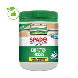 Traitement anti-odeurs activateur fosses septiques Spado, boîte de 24