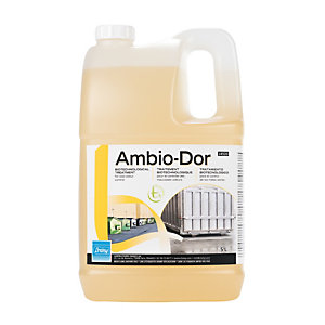 Traitement anti-odeurs biotechnologique déchets Ambio-Dor, lot de 2 bidons de 5 L