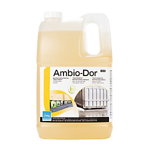 Traitement anti-odeurs biotechnologique déchets Ambio-Dor, lot de 2 bidons de 5 L