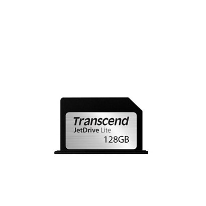 TRANSCEND FLASH Transcend JetDrive Lite 330 128GB, 128 GB, 95 MB/s, 55 MB/s, Resistente al polvo, Resistente a golpes, Resistente al agua, Negro, Plata TS128GJDL330