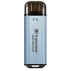 TRANSCEND INDUSTRIAL Transcend ESD310, 2 TB, USB tipo A a USB tipo C, USB 3.2 Gen 2x2, 1050 MB/s, Negro TS2TESD300C