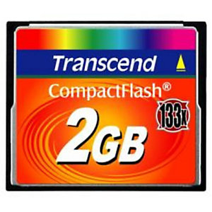 TRANSCEND, Memory card, 2gb compact flash card (133x), TS2GCF133