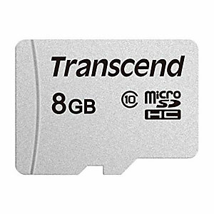 TRANSCEND, Memory card, 8gb microsd class10 no adattatore, TS8GUSD300S