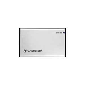 TRANSCEND SSD Transcend StoreJet 25S3, Carcasa de disco duro/SSD, 2.5'', Serial ATA III, 6 Gbit/s, Conexión USB, Plata TS0GSJ25S3