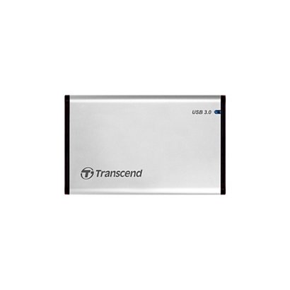 TRANSCEND SSD Transcend StoreJet 25S3, Carcasa de disco duro/SSD, 2.5'', Serial ATA III, 6 Gbit/s, Conexión USB, Plata TS0GSJ25S3 - 1