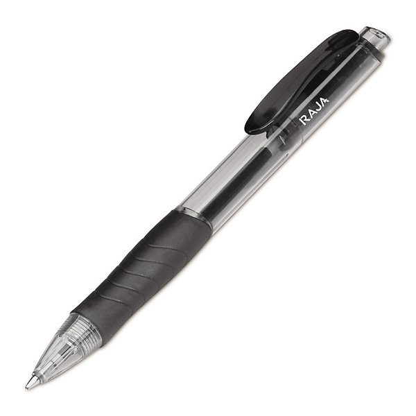 Transparante balpen RAJA zwart - 3
