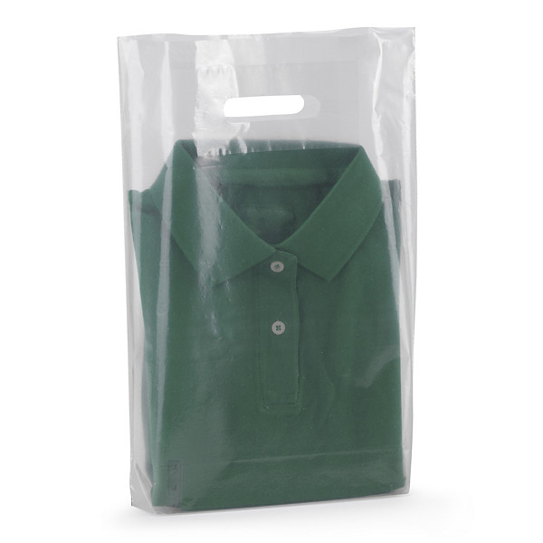 Transparante plastic draagtas met gestanste handgrepen RAJA 30x8x40cm - 1
