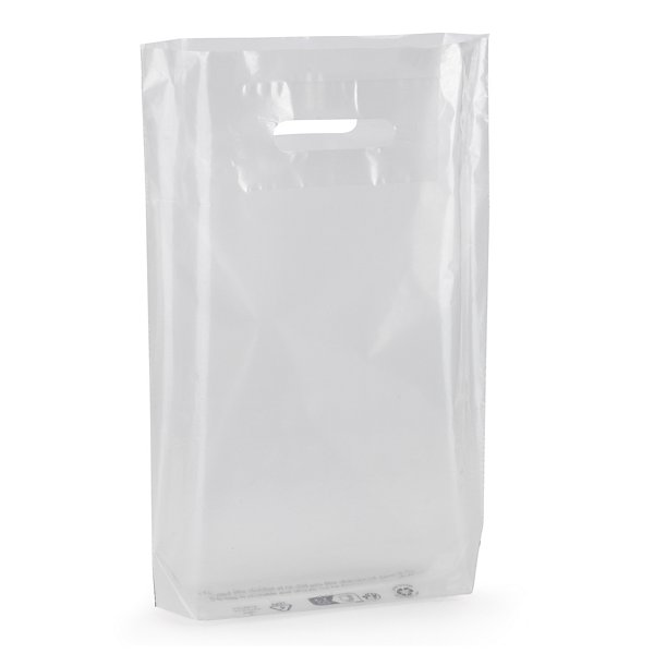 Transparante plastic draagtas met gestanste handgrepen RAJA 35x8x45cm - 3