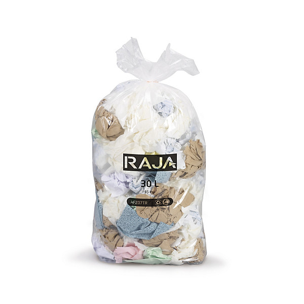 Transparante vuilniszakken 30l