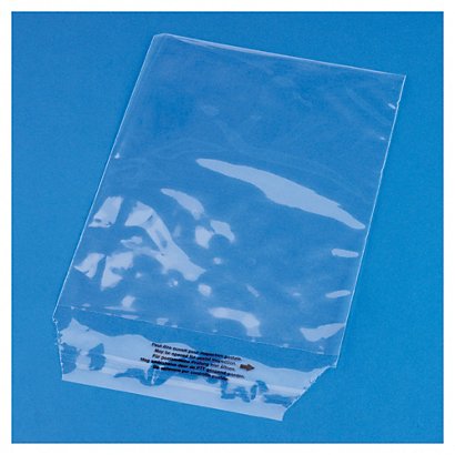 Transparente Folienversandtaschen mit Aufdruck, 75µ - 1