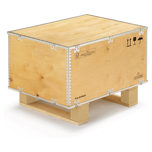 Transportlådor av plywood med pallbotten - 1