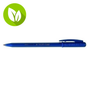 Tratto 1 Uno Green Plastic Bolígrafo de punta de bola, punta mediana de 1 mm, cuerpo opaco, material reciclado, salida de la punta mediante rotación del capuchón, apertura mediante rotación, tinta color azul Tratto 1 Uno Green Plastic Bolígrafo de punta de bola, punta mediana de 1 mm, cuerpo opaco, material reciclado, salida de la punta mediante rotación del capuchón, apertura mediante rotación, tinta color azul