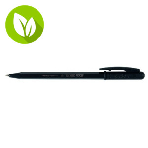 Tratto 1 Uno Green Plastic Bolígrafo de punta de bola, punta mediana de 1 mm, cuerpo opaco, material reciclado, salida de la punta mediante rotación del capuchón, apertura mediante rotación, tinta color negro Tratto 1 Uno Green Plastic Bolígrafo de punta de bola, punta mediana de 1 mm, cuerpo opaco, material reciclado, salida de la punta mediante rotación del capuchón, apertura mediante rotación, tinta color negro