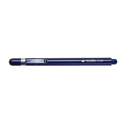 TRATTO Clip Fineliner, Punta fine da 0,8 mm, Fusto blu, Inchiostro blu (confezione 12 pezzi) - 1
