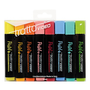 TRATTO Evidenziatore Tratto Video Pastel, Colori assortiti (confezione 8 pezzi) TRATTO Evidenziatore Tratto Video Pastel, Colori assortiti (confezione 8 pezzi)