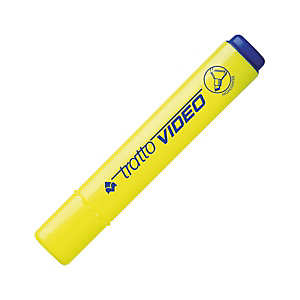 TRATTO Evidenziatore Video, Punta a scalpello, 1 mm - 5 mm, Giallo (confezione 12 pezzi) TRATTO Evidenziatore Video, Punta a scalpello, 1 mm - 5 mm, Giallo (confezione 12 pezzi)