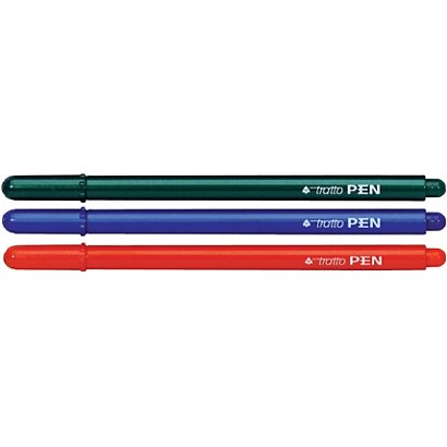 TRATTO Fineliner Tratto Pen Metal, Punta 0,5 mm, Nero (confezione 12 pezzi) - 1