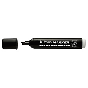 TRATTO Marcatore permanente Tratto Marker, Punta a scalpello, Tratto 1-5 mm, Nero (confezione 12 pezzi) TRATTO Marcatore permanente Tratto Marker, Punta a scalpello, Tratto 1-5 mm, Nero (confezione 12 pezzi)