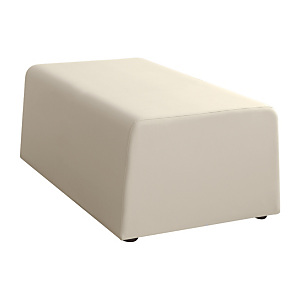 Trendy Plus Pouf, Similpelle, Imbottito, Crema Trendy Plus Pouf, Similpelle, Imbottito, Crema