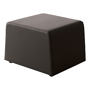 Trendy Plus Pouf, Similpelle, Imbottito, Nero Trendy Plus Pouf, Similpelle, Imbottito, Nero