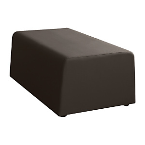 Trendy Plus Pouf, Similpelle, Imbottito, Nero Trendy Plus Pouf, Similpelle, Imbottito, Nero