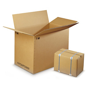 Triple-walled cardboard loading cases are ideal for rail, air and sea shipping