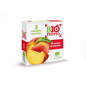 Tris di barrette di Frutta Biologica BioFrutto, Pesca Tris di barrette di Frutta Biologica BioFrutto, Pesca