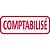 TRODAT Timbre formule COMPTABILISE - Xprint à encrage automatique Rouge. Dim.empreinte 45x16mm - 1