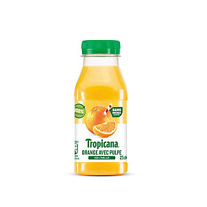 Tropicana Pure Premium® Jus d'orange avec pulpe  bouteille PET 25 cl - Lot de 12