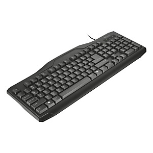 Trust Classic Line Tastiera a filo, Nero Trust Classic Line Tastiera a filo, Nero