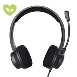 TRUST Cuffia a filo con microfono HS-260, Stereo, Nero TRUST Cuffia a filo con microfono HS-260, Stereo, Nero