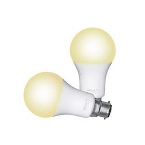 TRUST Lampadina LED Smart, Attacco B22, Potenza 9W, Luce Bianca CCT, Wi-Fi (confezione 2 pezzi) TRUST Lampadina LED Smart, Attacco B22, Potenza 9W, Luce Bianca CCT, Wi-Fi (confezione 2 pezzi)