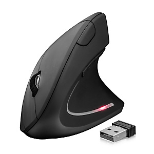 Trust Mouse verticale Verto, Ergonomico, Wireless, Grigio Trust Mouse verticale Verto, Ergonomico, Wireless, Grigio