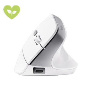 TRUST Mouse verticale wireless Bayo II, Bianco TRUST Mouse verticale wireless Bayo II, Bianco