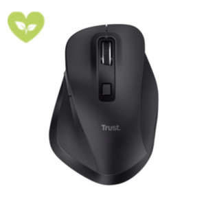 TRUST Mouse wireless ricaricabile Fyda ECO, Nero TRUST Mouse wireless ricaricabile Fyda ECO, Nero