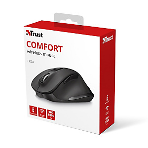 Trust Mouse wireless ricaricabile Fyda, Nero Trust Mouse wireless ricaricabile Fyda, Nero