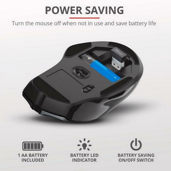 TRUST, Nito wireless mouse, 24115 - 4