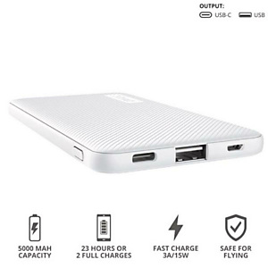Trust, Power bank, Primo powerbank 5.000 white, 23863 Trust, Power bank, Primo powerbank 5.000 white, 23863