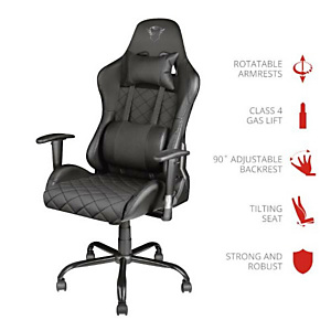 Trust, Sedie gaming, Gxt 707 resto gaming chair black, 23287 Trust, Sedie gaming, Gxt 707 resto gaming chair black, 23287