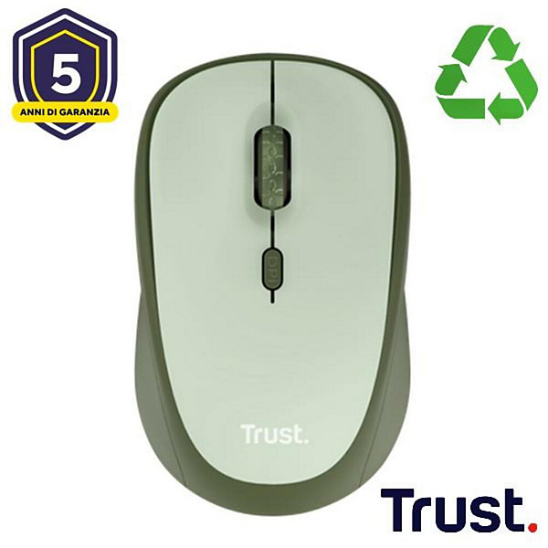 TRUST, Yvi+ wireless mouse eco green, 24552 - 1