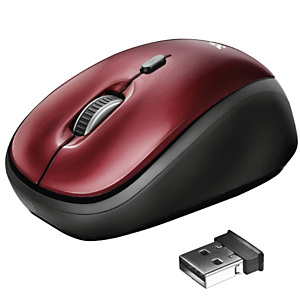 Trust, T yvi wireless mouse -red, 19522 Trust, T yvi wireless mouse -red, 19522