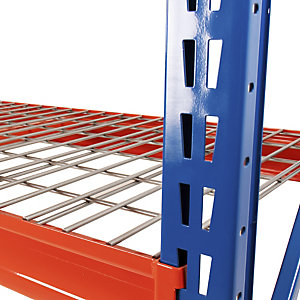TS Longspan Racking – beams with steel mesh shelves