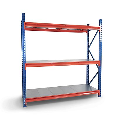 TS Longspan Racking - starter and extension bays with steel shelving, shelf UDL 720 kg - 1
